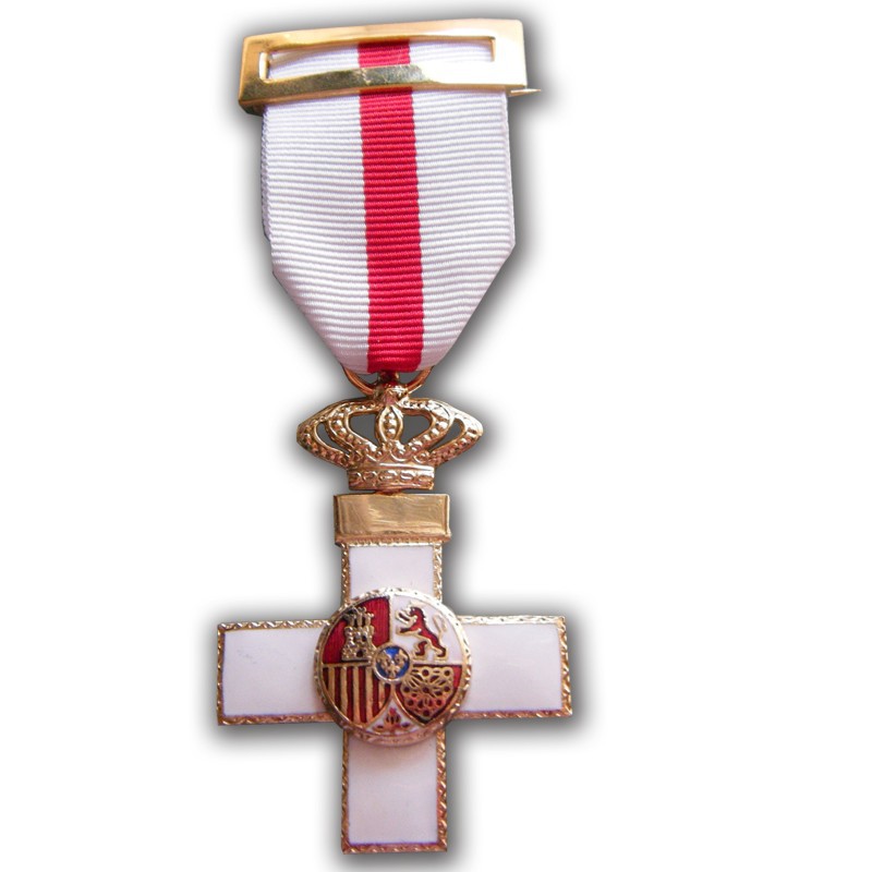Medalla Cruz Mérito Militar Distintivo Blanco