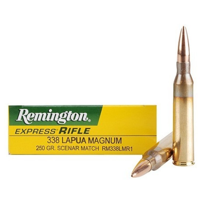 Munición Remington .338 LM Scenar