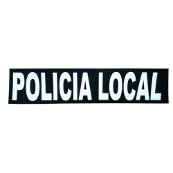 Parche MSP Policía Local Reflectante Velcro 12x3,5 cm.